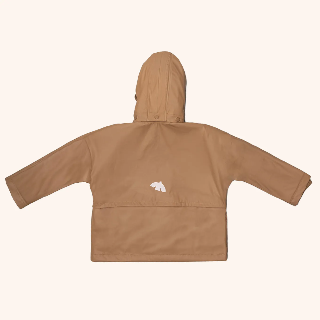aarhus regenjacke wolle karamell