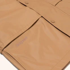 aarhus regenjacke wolle karamell