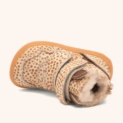 barefoot becky lamb brown dots