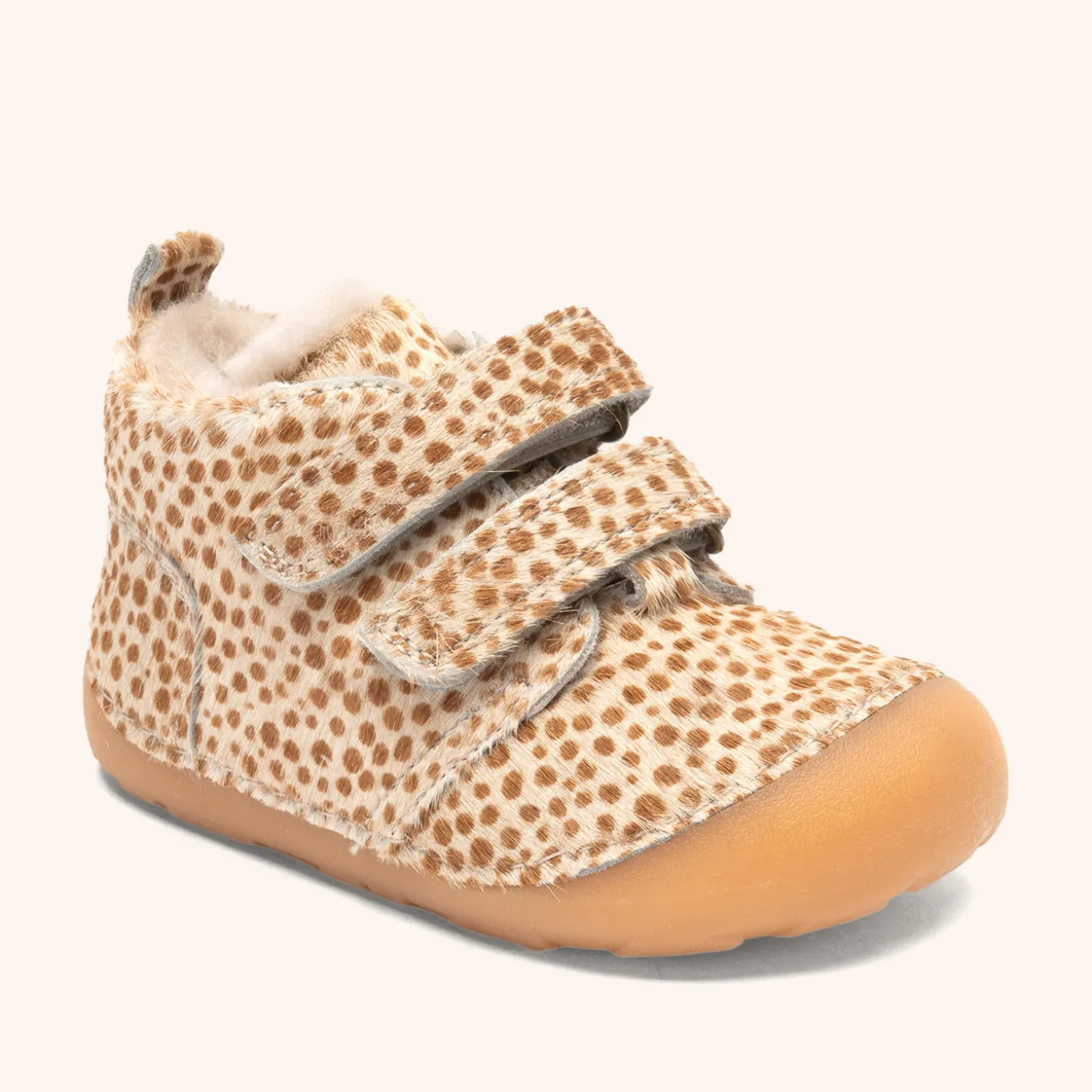 barefoot carter lamb dots fur