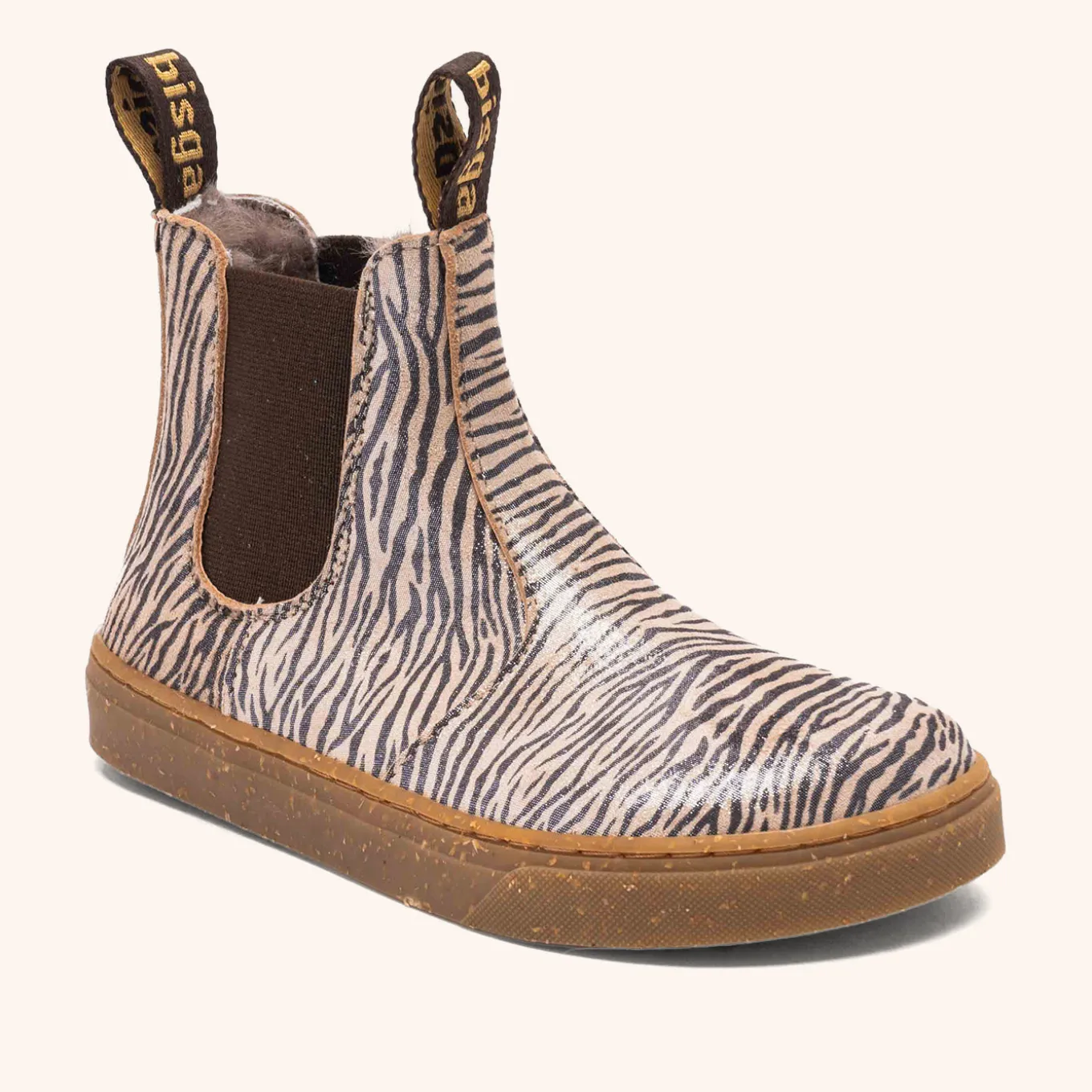 barefoot ene lamb zebra glitter