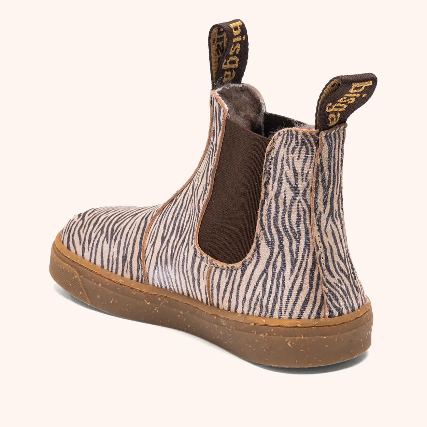 barefoot ene lamb zebra glitter