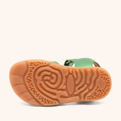 barefoot oya green metallic