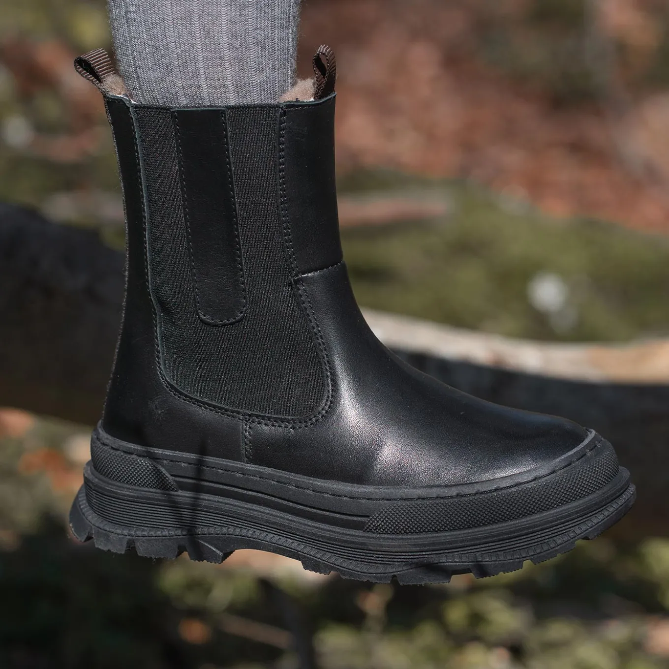 mila lamb black polido