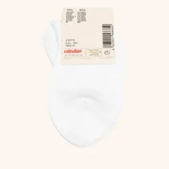 x Cóndor cotton ankle sock with openwork blanco
