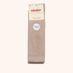 x Cóndor cotton knee high socks with open piedra
