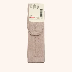 x Cóndor cotton knee high socks with open piedra