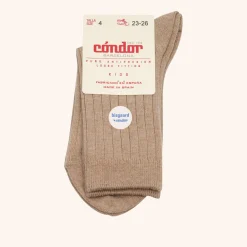 x Cóndor cotton rib short socks turron