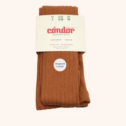 x Cóndor cotton rib tights canela