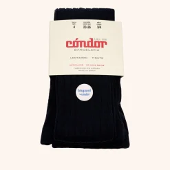 x Cóndor cotton rib tights navy