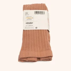 x Cóndor cotton rib tights nougat