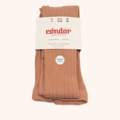 x Cóndor cotton rib tights nougat