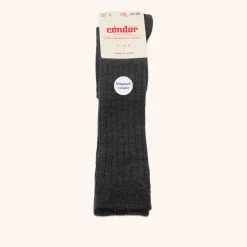 x Cóndor merino wool rib knee high socks marengo