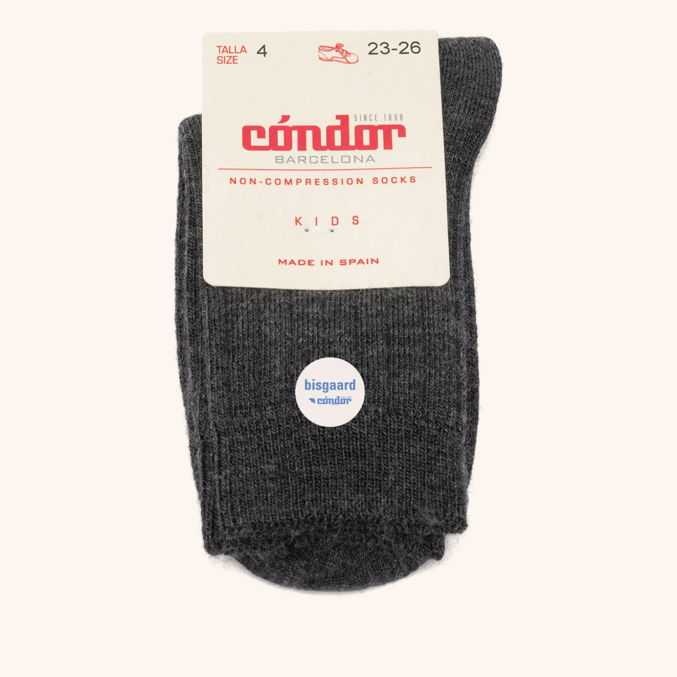 x Cóndor merino wool rib short socks marengo