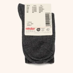 x Cóndor merino wool rib short socks marengo