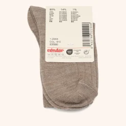 x Cóndor merino wool rib short socks arena