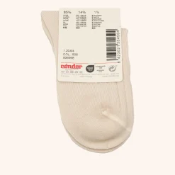 x Cóndor merino wool rib short socks hueso