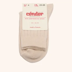 x Cóndor merino wool rib short socks hueso