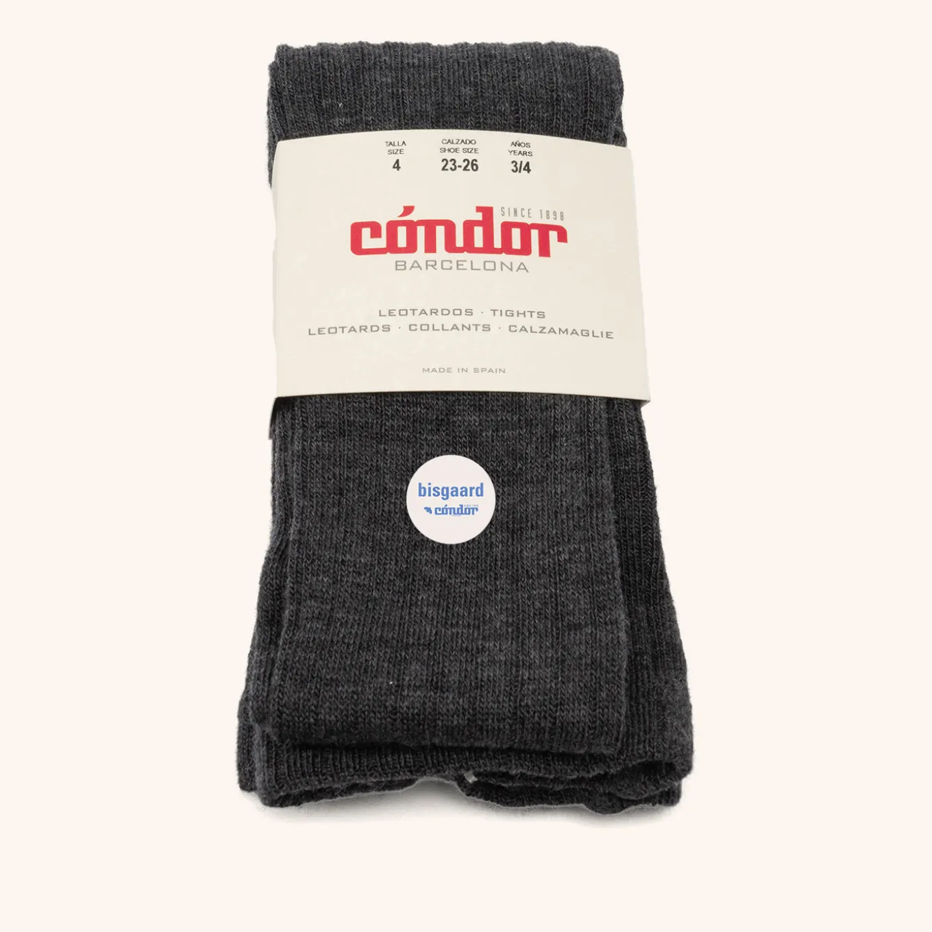 x Cóndor merino wool rib tights marengo