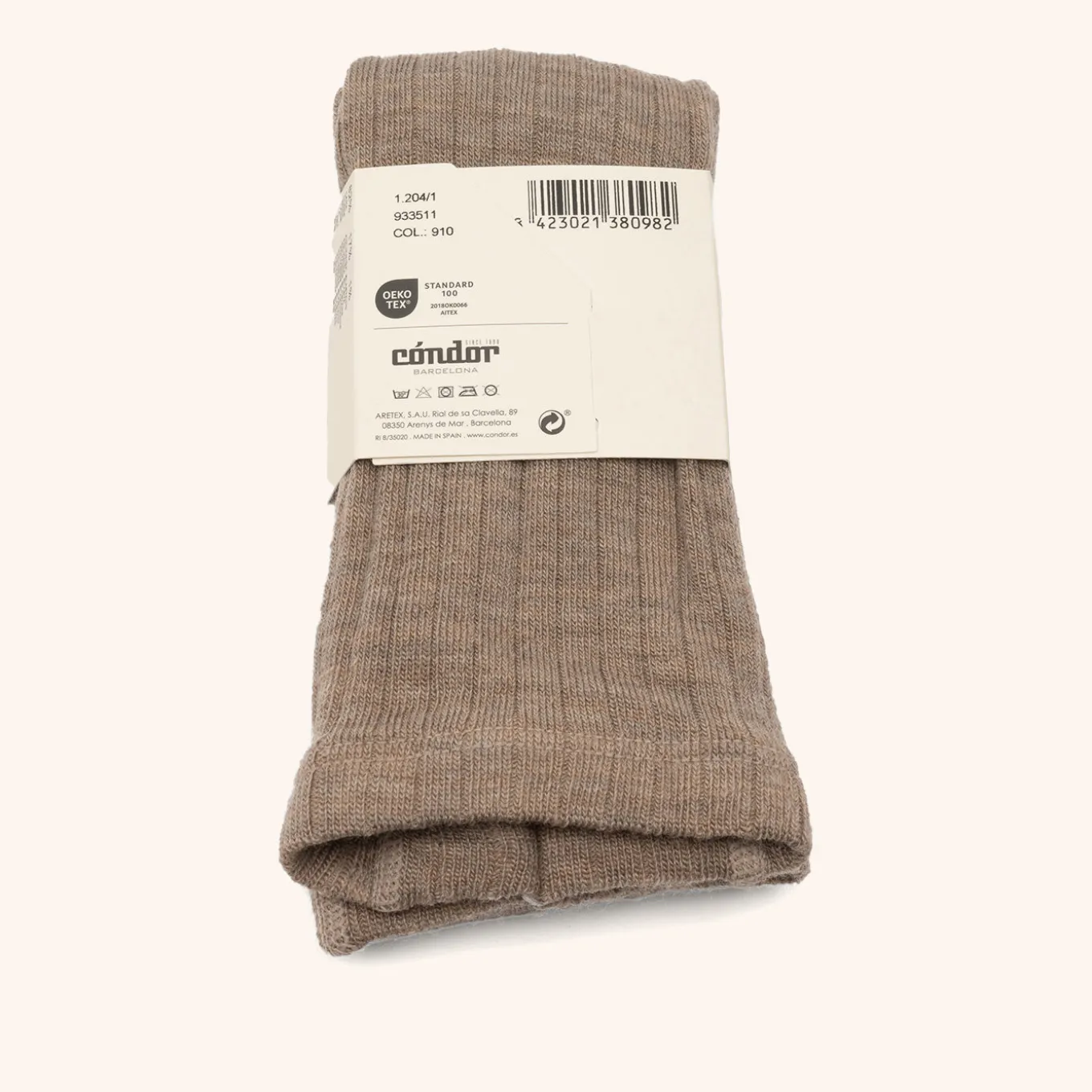 x Cóndor merino wool rib tights arena