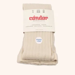 x Cóndor merino wool rib tights hueso